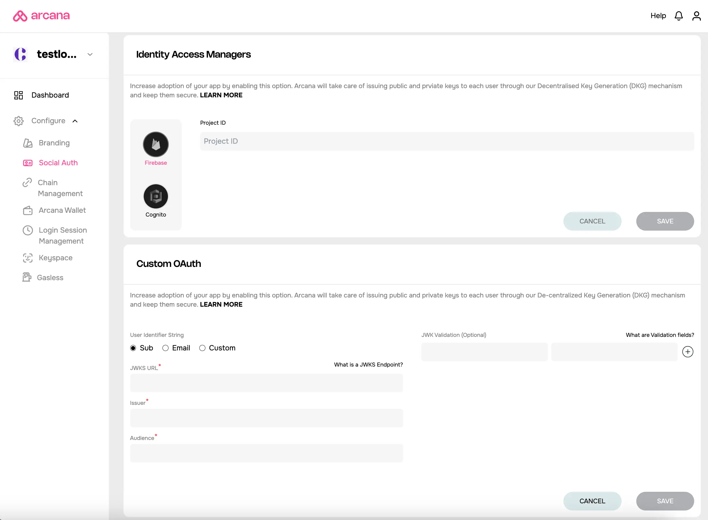 Update Firebase Project ID